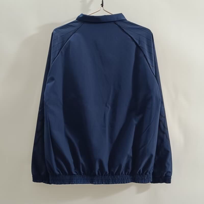 Thailand Quality(AAA) 24/25 Paris St Germain Dark Blue Soccer Windbreaker