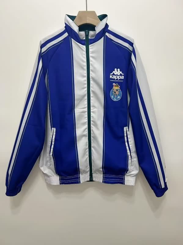 Thailand Quality(AAA) 24/25 Porto Blue Green Reversible Soccer Windbreaker