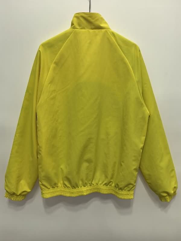 Thailand Quality(AAA) 24/25 Porto Orange Yellow Reversible Soccer Windbreaker