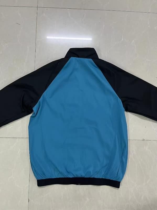 Thailand Quality(AAA) 24/25 Real Madrid Blue Soccer Windbreaker