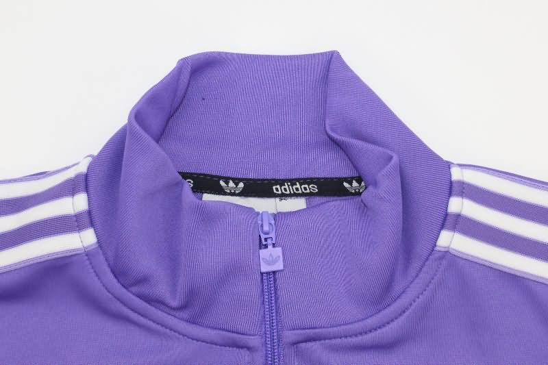 Thailand Quality(AAA) 24/25 Real Madrid Purple Soccer Jacket