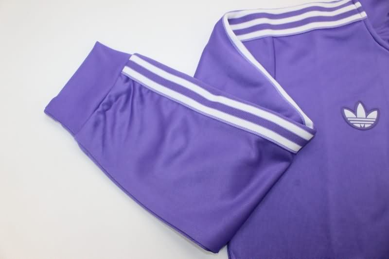 Thailand Quality(AAA) 24/25 Real Madrid Purple Soccer Jacket