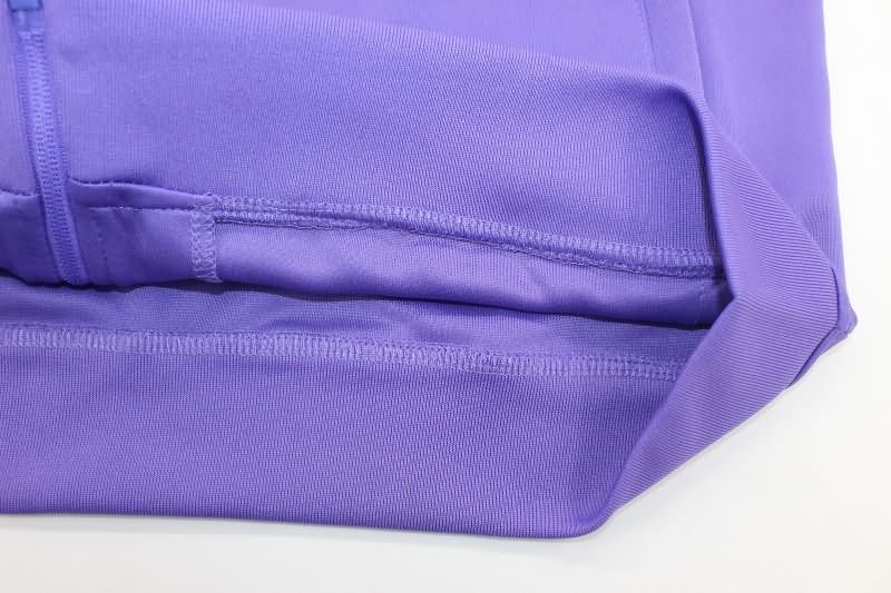 Thailand Quality(AAA) 24/25 Real Madrid Purple Soccer Jacket
