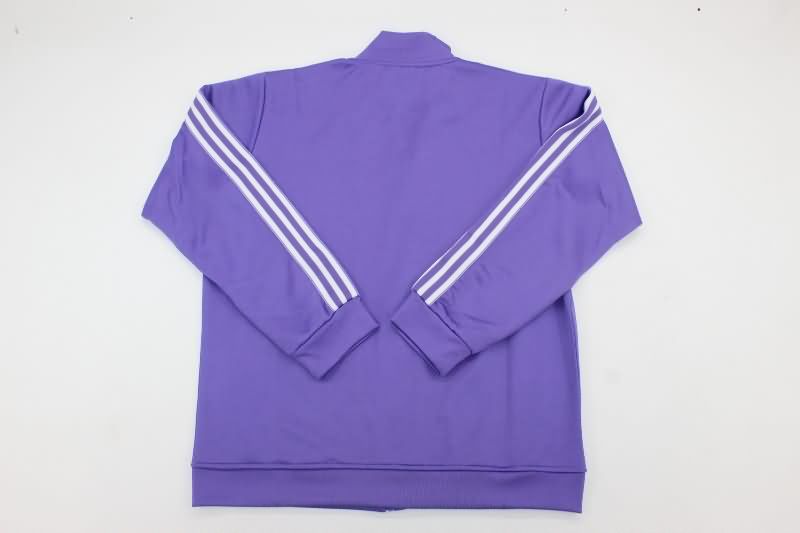 Thailand Quality(AAA) 24/25 Real Madrid Purple Soccer Jacket