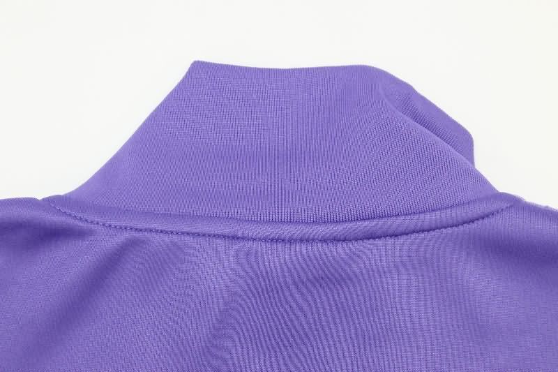 Thailand Quality(AAA) 24/25 Real Madrid Purple Soccer Jacket