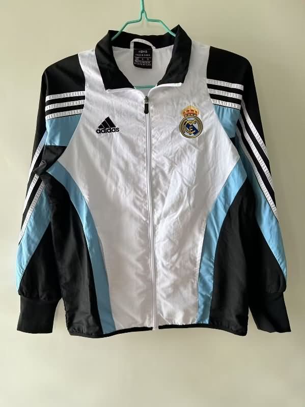 Thailand Quality(AAA) 24/25 Real Madrid White Soccer Windbreaker 04