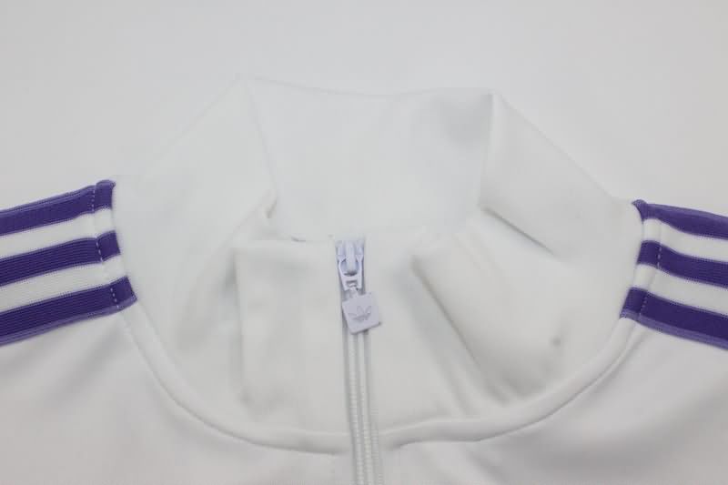Thailand Quality(AAA) 24/25 Real Madrid White Soccer Jacket