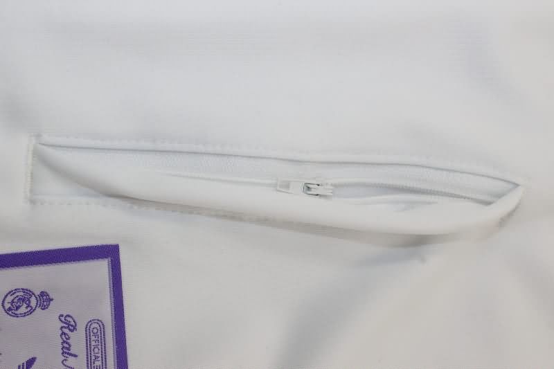 Thailand Quality(AAA) 24/25 Real Madrid White Soccer Jacket