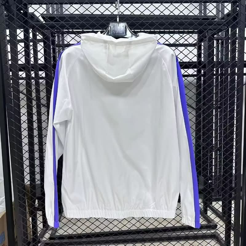 Thailand Quality(AAA) 24/25 Tottenham Hotspur White Soccer Windbreaker