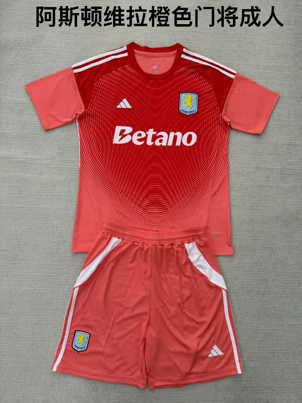 25/26 Aston Villa Goalkeeper Red Soccer Jersey