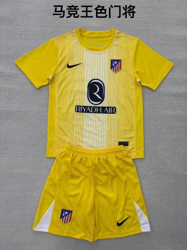 25/26 Atletico Madrid Goalkeeper Yellow Soccer Jersey