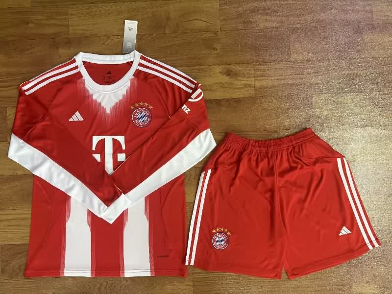 25/26 Bayern Munich Home Long Sleeve Soccer Jersey