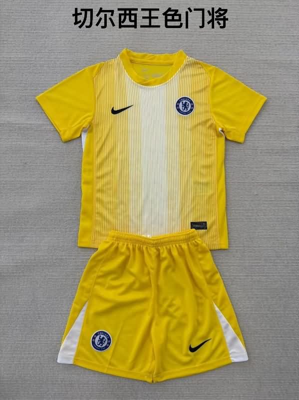 25/26 Chelsea Goalkeeper Yellow Soccer Jersey