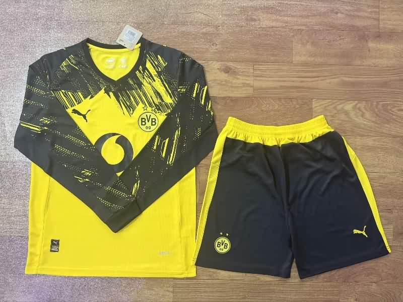 25/26 Dortmund Home Long Sleeve Soccer Jersey