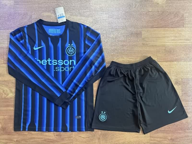 25/26 Inter Milan Home Long Sleeve Soccer Jersey