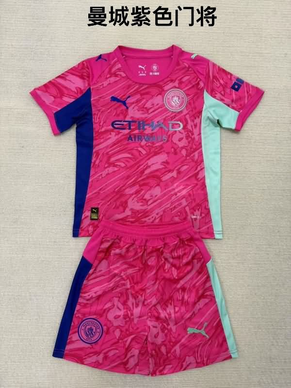 25/26 Manchester City Goalkeeper Pink Soccer Jersey