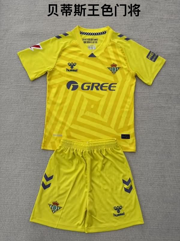 25/26 Real Betis Goalkeeper Yellow Soccer Jersey