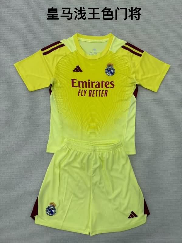 25/26 Real Madrid Goalkeeper Yellow Soccer Jersey