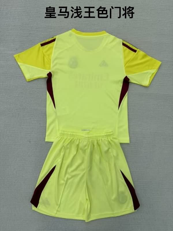 25/26 Real Madrid Goalkeeper Yellow Soccer Jersey