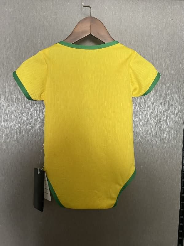 2025 Brazil Home Baby Soccer Jerseys