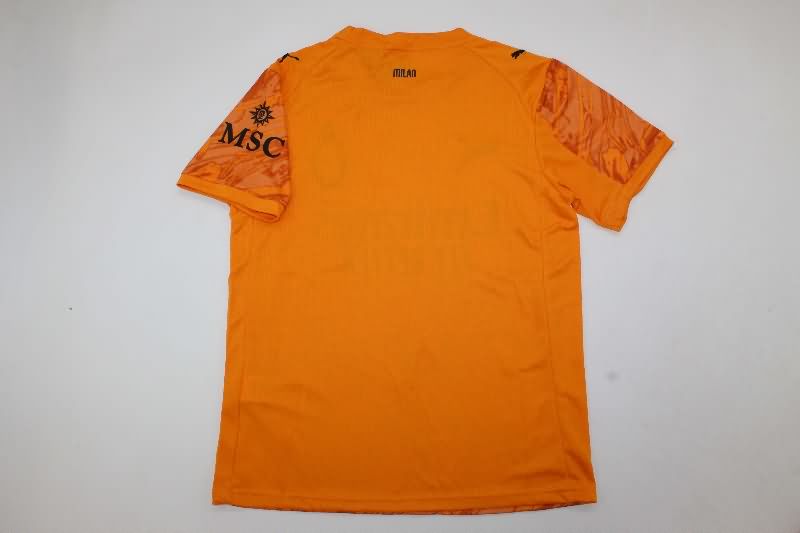 Thailand Quality(AAA) 25/26 AC Milan Goalkeeper Orange Soccer Jersey