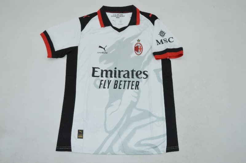 Thailand Quality(AAA) 25/26 AC Milan Goalkeeper White Soccer Jersey