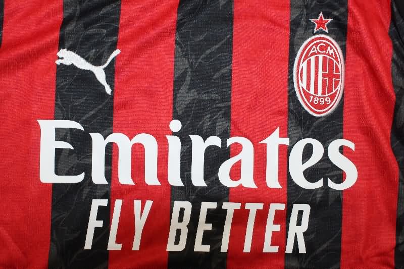 Thailand Quality(AAA) 25/26 AC Milan Home Soccer Jersey