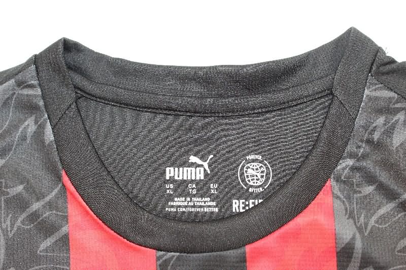 Thailand Quality(AAA) 25/26 AC Milan Home Long Sleeve Soccer Jersey