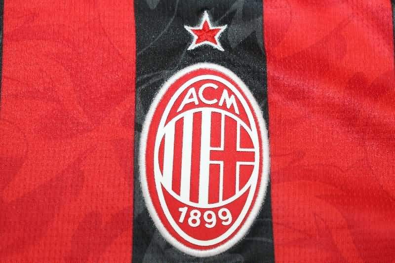 Thailand Quality(AAA) 25/26 AC Milan Home Long Sleeve Soccer Jersey