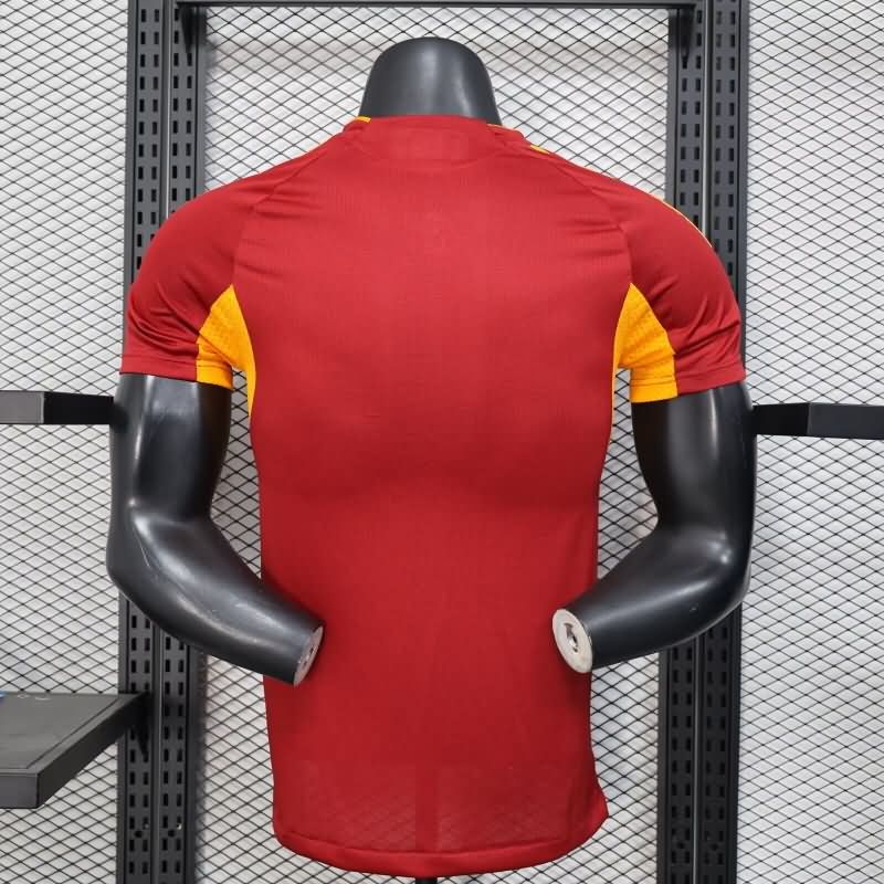 Thailand Quality(AAA) 25/26 AS Roma Home Soccer Jersey (Player)