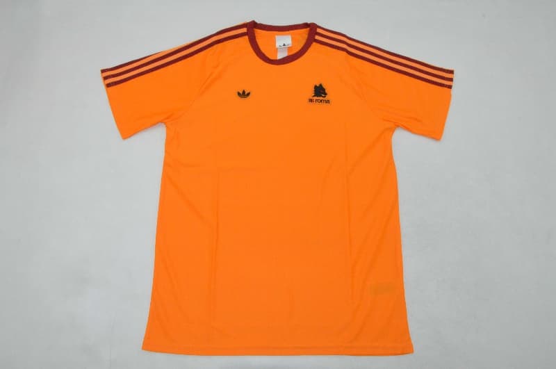 Thailand Quality(AAA) 25/26 AS Roma Orange Soccer Jersey