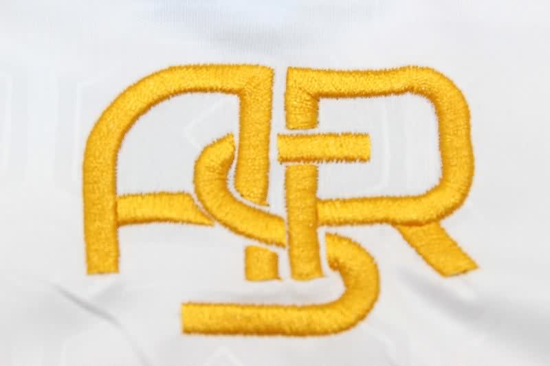 Thailand Quality(AAA) 25/26 AS Roma White Soccer Jersey