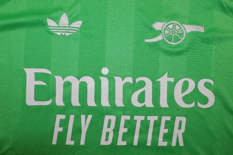 Thailand Quality(AAA) 25/26 Arsenal Goalkeeper Green Soccer Jersey