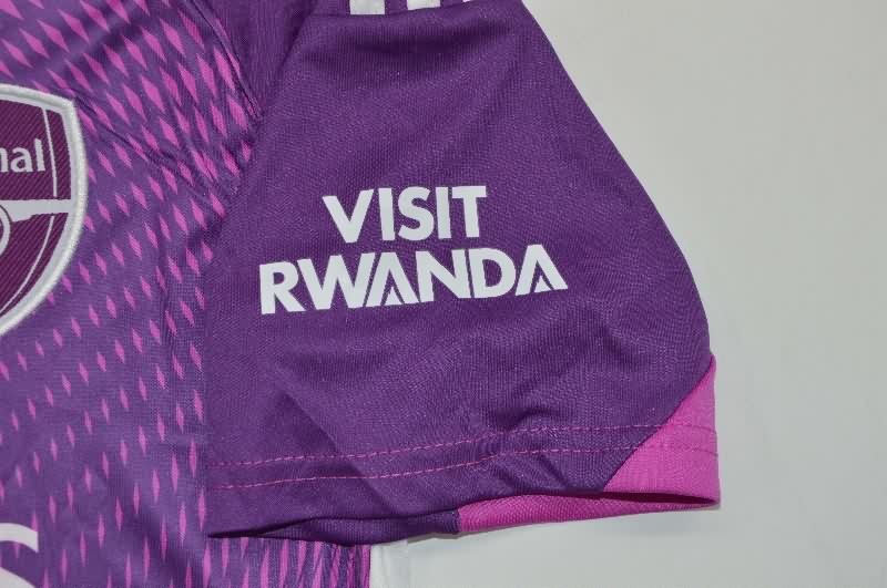 Thailand Quality(AAA) 25/26 Arsenal Goalkeeper Purple Soccer Jersey