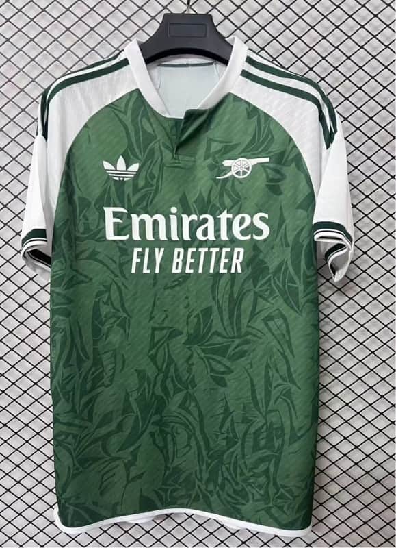 Thailand Quality(AAA) 25/26 Arsenal Green Soccer Jersey