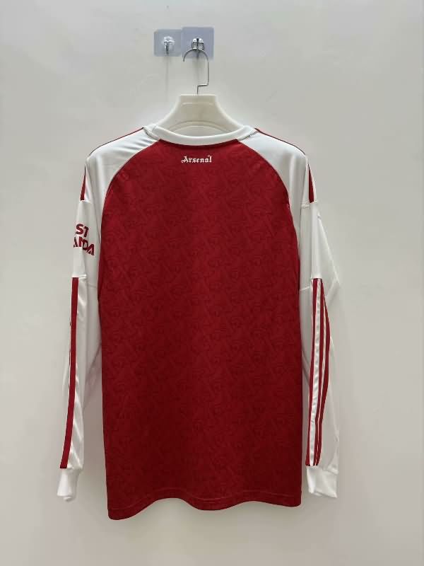 Thailand Quality(AAA) 25/26 Arsenal Home Long Sleeve Soccer Jersey Leaked