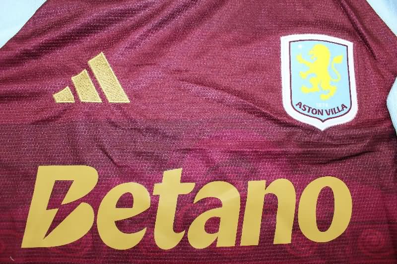 Thailand Quality(AAA) 25/26 Aston Villa Home Soccer Jersey