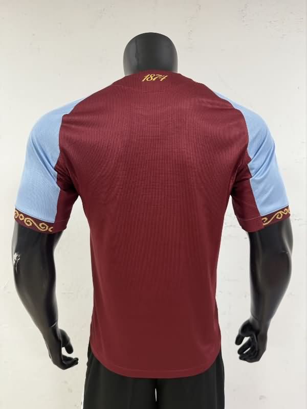 Thailand Quality(AAA) 25/26 Aston Villa Home Soccer Jersey (Player)