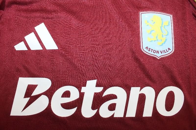 Thailand Quality(AAA) 25/26 Aston Villa Home Soccer Jersey (Player)