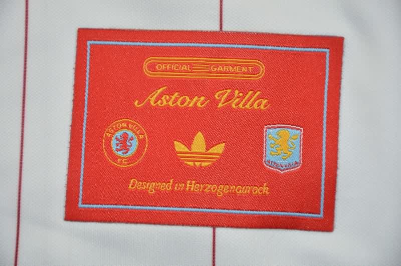 Thailand Quality(AAA) 25/26 Aston Villa White Soccer Jersey