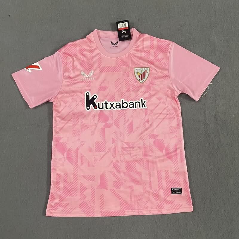 Thailand Quality(AAA) 25/26 Athletic Bilbao Goalkeeper Pink Soccer Jersey