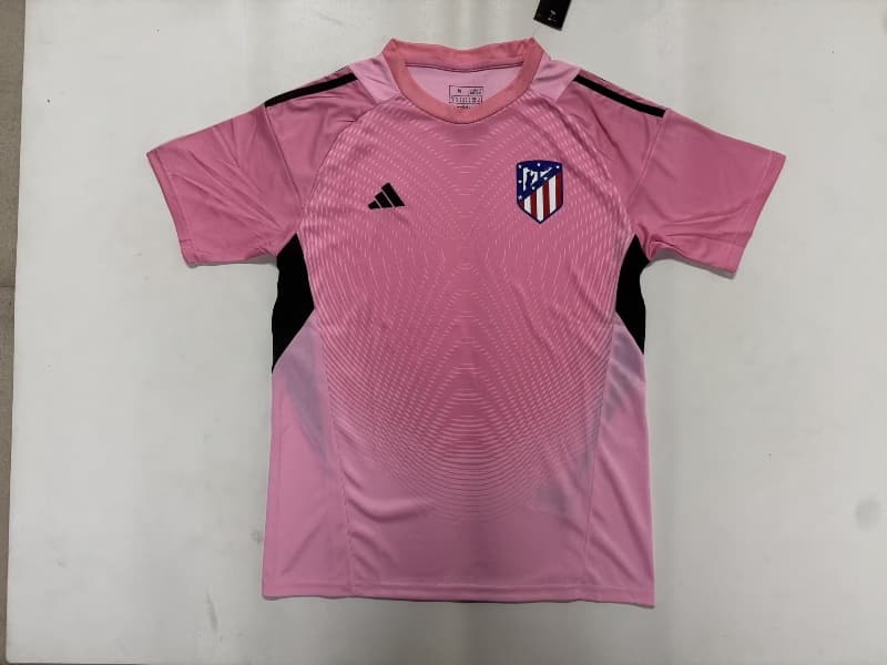 Thailand Quality(AAA) 25/26 Atletico Madrid Goalkeeper Pink Soccer Jersey