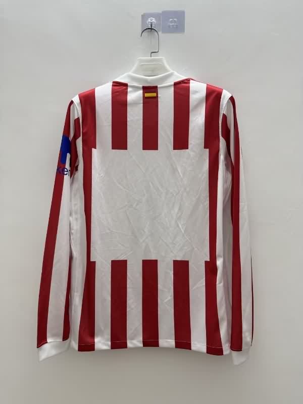 Thailand Quality(AAA) 25/26 Atletico Madrid Home Long Sleeve Soccer Jersey