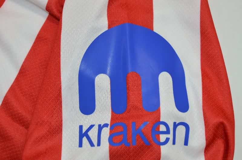 Thailand Quality(AAA) 25/26 Atletico Madrid Home Long Sleeve Soccer Jersey