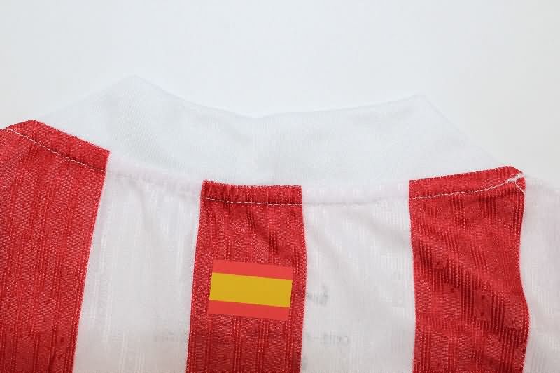 Thailand Quality(AAA) 25/26 Atletico Madrid Home Long Sleeve Soccer Jersey (Player)
