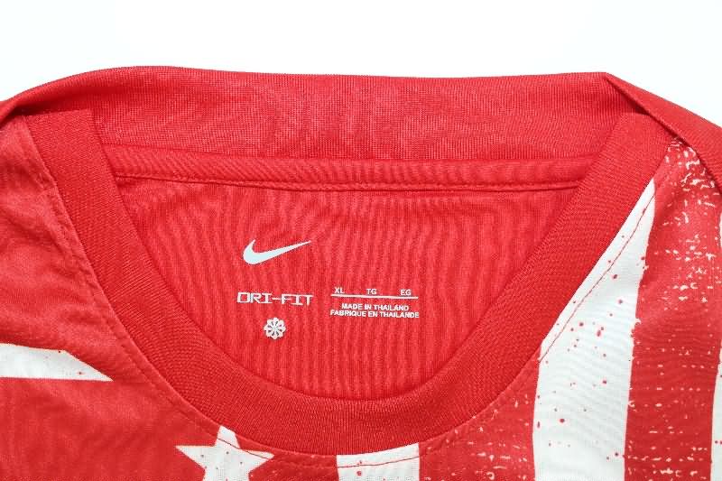 Thailand Quality(AAA) 25/26 Atletico Madrid Training Long Sleeve Soccer Jersey