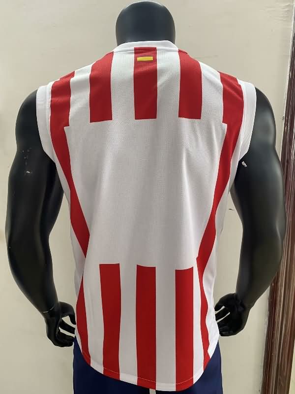 Thailand Quality(AAA) 25/26 Atletico Madrid Training Vest Soccer Jersey