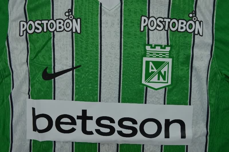 Thailand Quality(AAA) 2026 Atletico Nacional Home Soccer Jersey (Player)