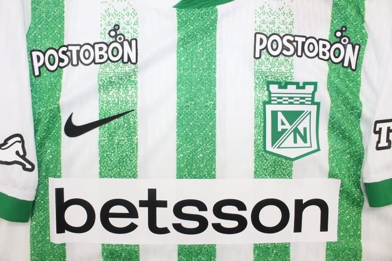 Thailand Quality(AAA) 2025 Atletico Nacional Home Soccer Jersey (Player)