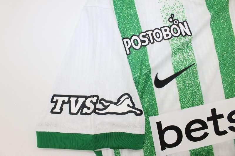 Thailand Quality(AAA) 2025 Atletico Nacional Home Soccer Jersey (Player)